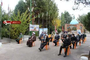 گلباران گلزار شهدا شاهرود در هفته بسیج