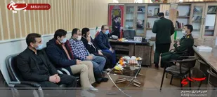 دیدار مسئولین اجرایی با فرمانده ناحیه مقاومت بسیج شهرستان فراهان