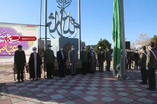 اهتزاز پرچم سیدالشهدا علیه السلام بربام ایران