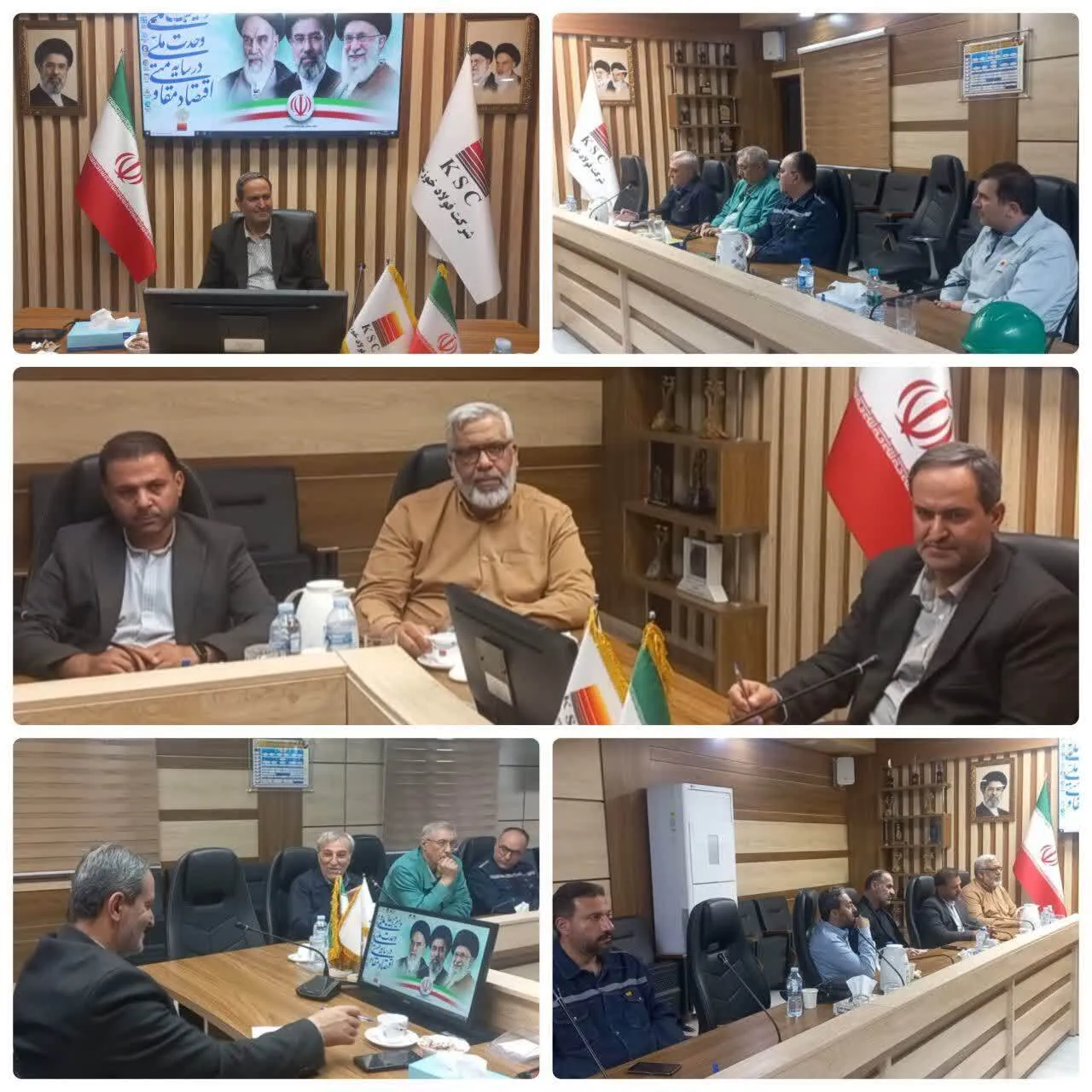 بازدید مسئول سازمان بسیج کارگران و کارخانجات کشور از شرکت فولاد خوزستان