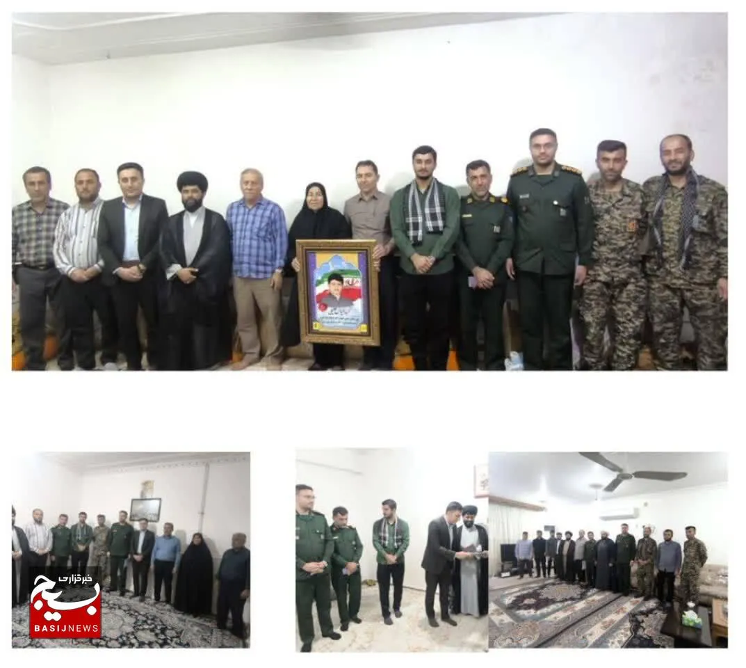 از پنج خانواده شهید در شهرستان باغملک دیدار شد