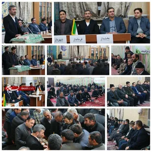 برگزاری میز خدمت جهادی در راستای پاسخگویی به مردم شهرستان بناب