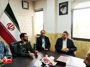 دیدار جانشین سپاه استان قم با مدیرکل آموزش و پرورش به مناسبت هفته معلم