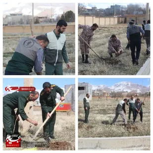 کاشت درخت به مناسبت روز درختکاری درفارسان