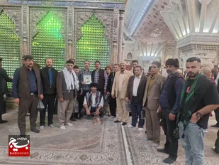 حضور عشایر گیلانی کشوردوست در حرم مطهر بنیانگذار کبیر انقلاب اسلامی و تجدید میثاق با آرمان&zwnj;های امام راحل(ره)