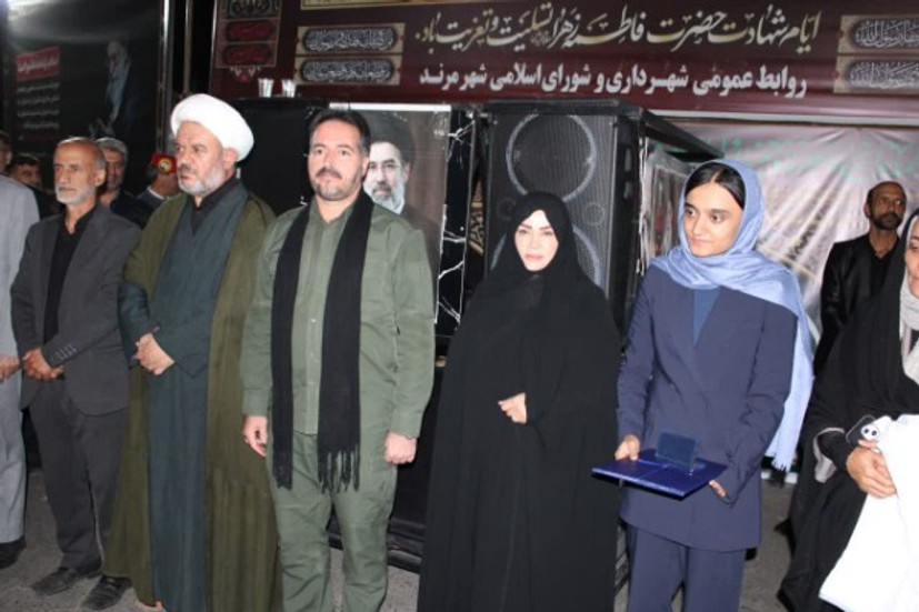 تجلیل از منش پهلوانی قهرمان جهانی،  زهرا رحیمی در تجمعات شبانه مرند