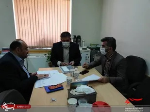 ديدار مسئول بسیج ادارت سپاه استان با دوتن از مديران کل استانداري