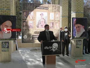 مراسم غبارروبی مزار شهدا به مناسبت اولین سالگرد شهادت سپهبدشهیدحاج قاسم سلیمانی در قوچان