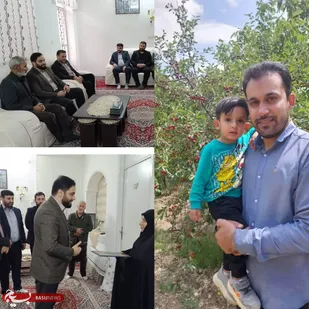 دیدار جانشین سازمان بسیج کارگران و کارخانجات کشور با خانواده شهید اقتدار بسیج ابوالفضل شهباز به مناسبت روز مادر