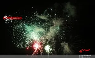 نورافشانی آسمان دیار علویان با ندای الله اکبر + فیلم