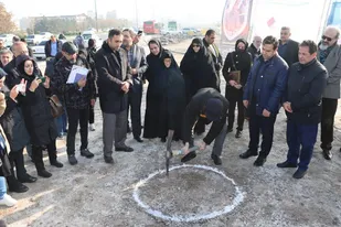 کلنگ زنی ساخت مسکن ۲۴۰ واحدی در اراضی میدان تیر ارتش