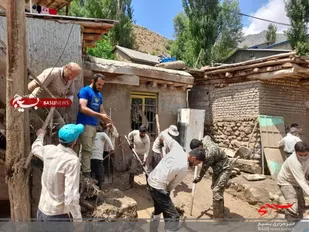 کمک رسانی به سیل زدگان روستای ناریان طالقان