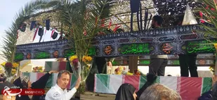 تشییع و استقبال از شهدای گمنام در آرادان به روایت دوربین