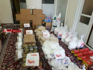 تهیه و توزیع بسته های معیشتی بین مداحان آسیب دیده از کرونا شاهرود+ تصاویر