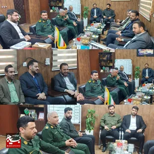 دیدار فرمانده ناحیه مقاومت بسیج حمیدیه با فرماندار شهرستان؛ تأکید بر همدلی و خدمت به مردم