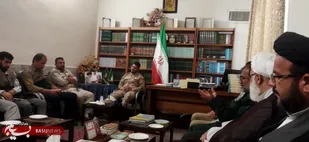 دیدار جهادگران آرادانی با امام جمعه به مناسبت هفته بسیج سازندگی