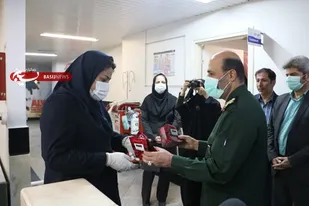 تجلیل فرمانده سپاه استان البرز از پرستاران به مناسبت ولادت حضرت زینب (س)