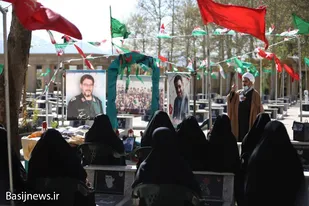 اولین سالگرد شهید سردار &laquo;سلگی&raquo; در گلزار شهدای نهاوند