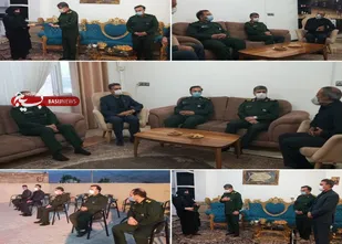 دیدار فرمانده سپاه امیرالمومنین(ع) با خانواده ایثارگران در شهرستان بدره