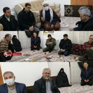 دیدار بسیجیان روستای قلعه نو خرقان شاهرود با خانواده شهدا+ تصاویر