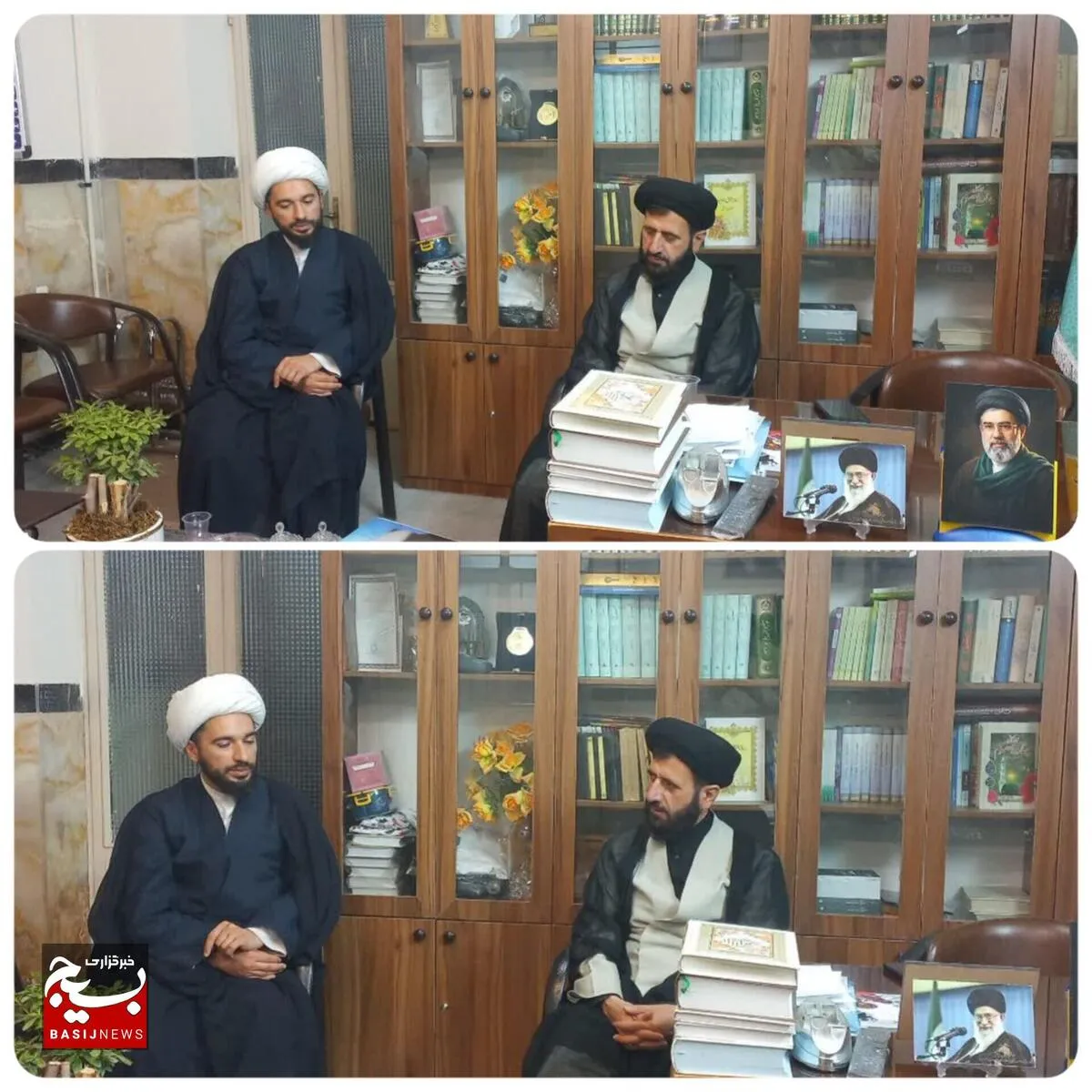 دیدار مسئول نمایندگی ولی‌فقیه سپاه گرمسار با امام جمعه این شهرستان به مناسبت سالروز اقامه نخستین نماز جمعه