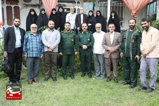 دیدار فرمانده سپاه قدس گیلان با خانواده شهید ناصح نصیحتگو در صومعه&zwnj;سرا
