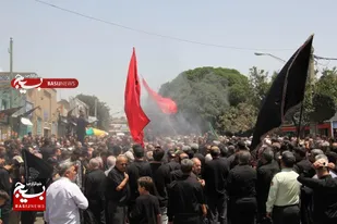 مراسم یکپارچه روز سقا در قزوین برگزار شد+ تصاویر