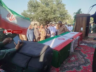 تشییع باشکوه پیکر شهید ابوالفضل حسینی در بخش قارون شهرستان دزپارت