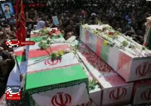 آیین تشییع یکصد شهیدگمنام در تهران برگزار شد