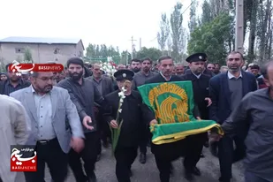 استقبال از پرچم مقدس آستان قدس رضوی در قهورد سفلی