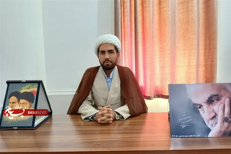 حجت‌الاسلام ابراهیم حسنی، مسئول دفتر نمایندگی ولی‌فقیه در ناحیه مقاومت بسیج شهرستان جویم