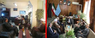 دیدار سردار صادقی و حجت الاسلام رعایتی با مسئولین قضائی استان / تصاویر