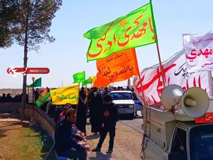 کاروان پیاده روی از امامزاده هلال آران تا جمکران