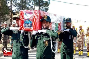 آیین تشییع شهید &laquo;محمد سهرابی&raquo; در نهاوند