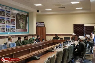 دیدار مسئول دفتر نمایندگی ولی فقیه سپاه البرز با مدیرکل حفظ آثار دفاع مقدس استان