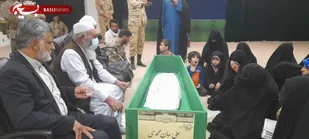 وداع خانواده شهید علی جان محمدی در معراج الشهداء