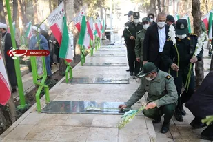مزار مطهر شهدا غبار روبی وشانی شد