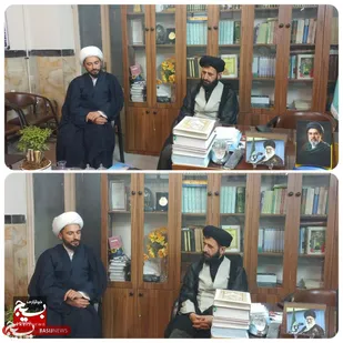 دیدار مسئول نمایندگی ولی&zwnj;فقیه سپاه گرمسار با امام جمعه این شهرستان به مناسبت سالروز اقامه نخستین نماز جمعه