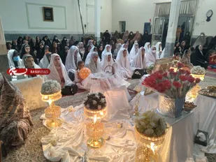 مراسم تجلیل از نوعروسان شهرستان سلطانیه برگزار شد+تصاویر