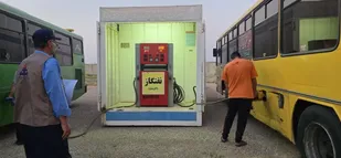 تامین پایدار سوخت ناوگان حمل&zwnj;ونقل اربعین در مرز چذابه