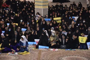 برگزاری اجتماع بانوان ایلامی در حمایت از ملت فلسطین