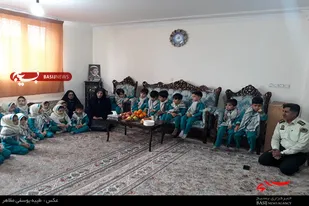 دیدار نوآموزان مهد قرآنی ریحانه همدان با خانواده شهید &laquo;هوشنگی&raquo;