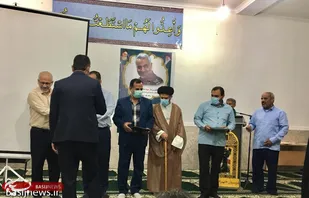 خادمین موکب بیت الزهرا و ستاد بازسازی عتبات عالیات دیّر تجلیل شدند