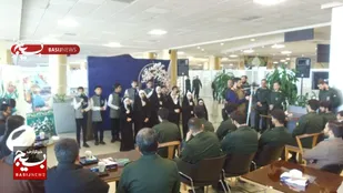 جشن میلاد امام حسین (ع) و روز پاسدار در فرودگاه شهید هاشمی نژاد مشهد+عکس