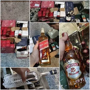 کشف و انهدام  انبار نگهداری مشروبات الکلی با همکاری بسیج و فراجا در کیش