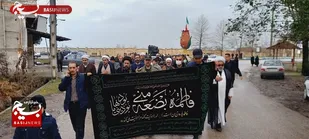 مراسم عزاداری شهادت ام ابیها(س) در کلارآباد برگزار شد
