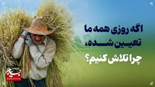 اگه روزی همه&zwnj; ما تعیین شده، چرا تلاش کنیم؟