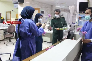 تقدیر و تشکر از کادر  درمان توسط کانون بسیج مداحان شهرستان آران و بیدگل