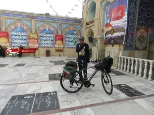 جانباز رکاب زن حرم تا حرم به سمنان رسید+ تصاویر