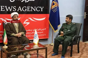 حضور مسئول دفتر نمایندگی ولی فقیه در سپاه زنجان در مجموعه روابط عمومی این نهاد